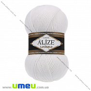 Пряжа Alize Lanagold 100 г, 240 м, Белая 55 (YAR-023291)