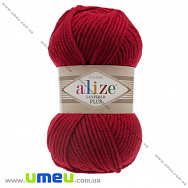 Пряжа Alize Lanagold Plus 100 г, 140 м, Червона 56 (YAR-029540)