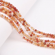 Бусины Агат красный, Натур. камень, 4 мм, Круглые (BUS-051783)