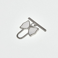 Тогл, 16х15 мм, Латунь з покриттям Родій (ZAM-058451)