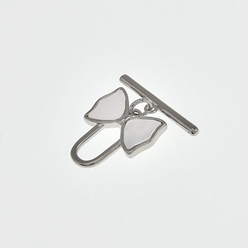 Тогл, 16х15 мм, Латунь з покриттям Родій (ZAM-058451)