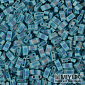 Бисер японский Miyuki HALF TILA №2405FR, 5х2,3 мм, Бирюзовый матовый АВ (BIS-053250)