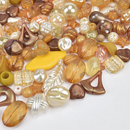 Бусины пластиковые, Микс бежевый (BUS-062209)