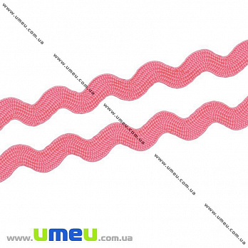 Тасьма березка, 5 мм, Рожева (LEN-014510)