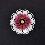 Термоаппликация Цветок, 4 см, Бордовая (APL-060016)