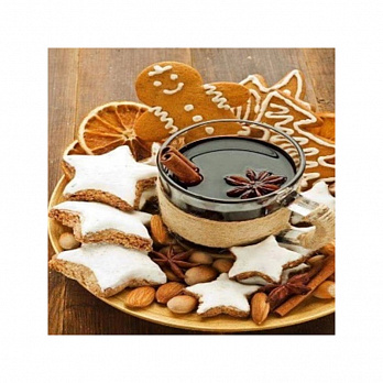 Набор алмазной живописи на подрамнике 30х30 см, Новогодние вкусности (SXM-051376)