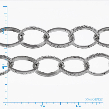 Цепь, Темное серебро, 8х6,5 мм (ZEP-009620)
