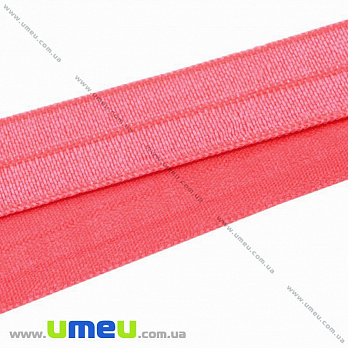 Трикотажна бейка, 15 мм, Коралове (LEN-010359)