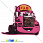 Термоаплікація дитяча грузовичок, 9х7 см, Малинова (APL-022223)