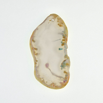 Срез Агата, Серый, 64х32 мм (POD-032468)