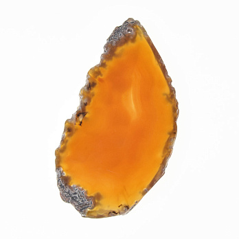 Срез Агата, Красно-коричневый, 81х42 мм (POD-032497)