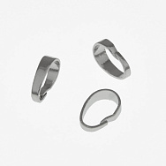 Тримачі для кулона, 7х2 мм, Латунь з покриттям Родій (OSN-058524)