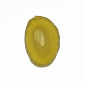 Срез Агата без отверстия, Желтый, 60х38 мм (POD-014237)