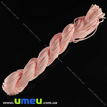 Нейлоновий шнур, 1 мм, Персиковий (LEN-021924)