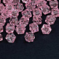 Намистини для сумок ОПТ Акрилові, Куб гранований, 8х7,5 мм, Рожеві (BUS-059926)