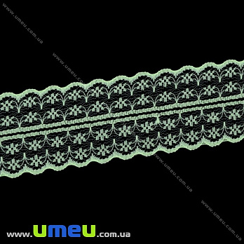 Кружево тонкое, 45 мм, Салатовое (LEN-020683)
