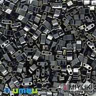 Бісер японський Miyuki HALF TILA №464, 5х2,3 мм, Мокрий асфальт (BIS-046075)
