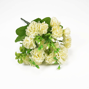 Букет гвоздики, 30 см, Кремовий (DIF-057604)