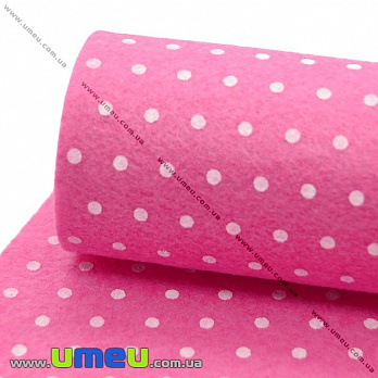 Фетр Горошек 1 мм, 20х30 см, 103 Малиновый (FLT-011504)
