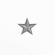 Термоаплікація Зірка, 3 см, Сіра (APL-060032)