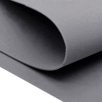 Фоамиран, 2 мм, Серый, 20х30 см (FOM-054814)