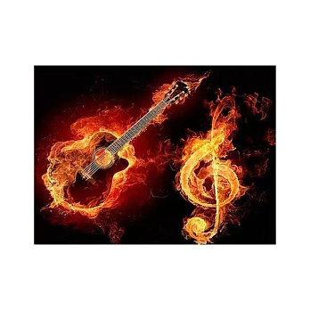 Набор алмазной живописи на подрамнике 50х40 см, Музыка огня (SXM-052368)