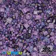 Бісер японський TOHO MIX-3207, Бузковий (BIS-039379)