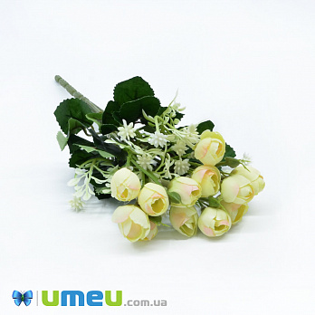 Букет півонії, 33 см, Жовтий (DIF-044724)