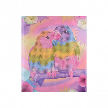 Набор алмазной живописи на картоне 25х21 см, Неразлучные (SXM-051456)