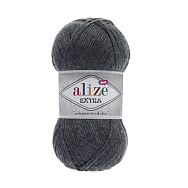 Пряжа Alize Extra 100 г, 220 м, Сіра меланжева 182 (YAR-056293)