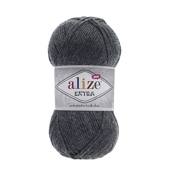 Пряжа Alize Extra 100 г, 220 м, Серая меланжевая 182 (YAR-056293)