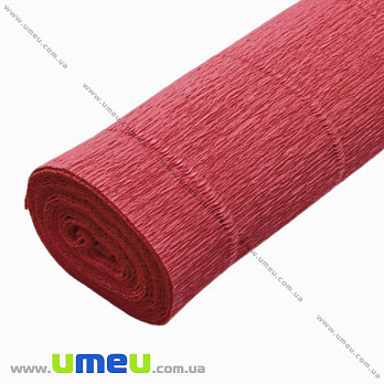 Гофрований папір Італія, Червоний 17А6, 180 г, 50х50 см (DIF-028878)