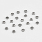 Бусины стоперы из нерж. стали, 2 мм, Темное серебро (STL-056671)