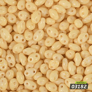 Бисер чешский Twin (Твин) №03182, 2,5х5 мм, Желтый натуральный (BIS-051271)