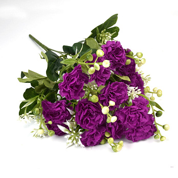 Букет гвоздики, 40 см, Бузковий (DIF-057654)