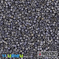 Бисер японский Miyuki Delica 15/0 DBS307 металлик, Серый матовый (BIS-049723)