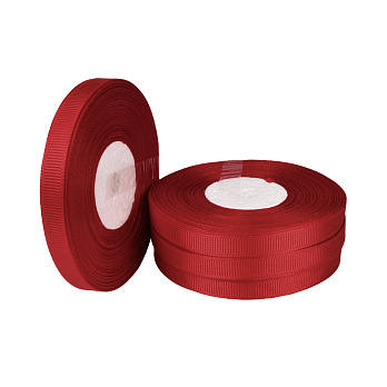 Репсова стрічка, 10 мм, Червона (LEN-054847)