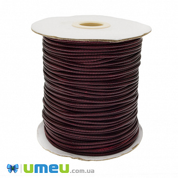 Полиэстеровый шнур, 2,0 мм, Бордовый (LEN-047399)