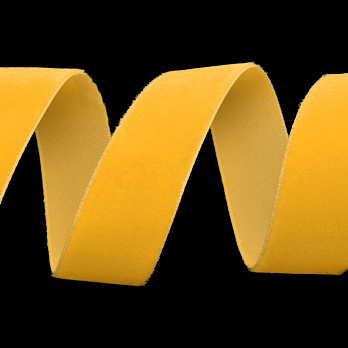 Лента бархатная, 25 мм, Оранжевая (LEN-052257)