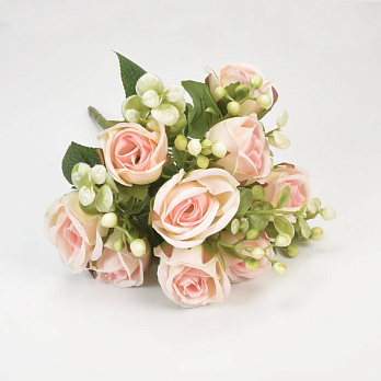 Букет роз с добавками, 30 см, Персиковый (DIF-057593)