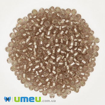 Бисер китайский крупный, 6/0, Бежевый блестящий, 4 мм (BIS-039281)