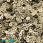 Паєтки Індія круглі плоскі, 3 мм, Бронзові (PAI-037541)