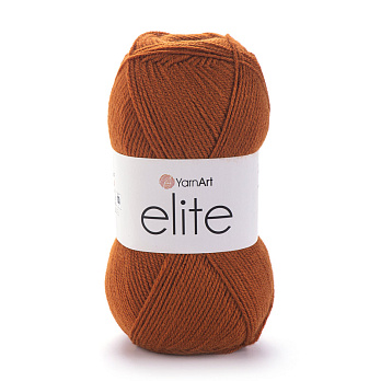 Пряжа YarnArt Elite 100 г, 300 м, Терракотовая темная 847 (YAR-023279)