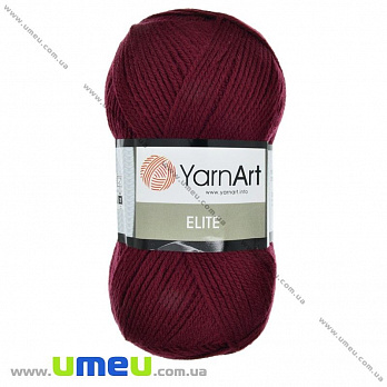 Пряжа YarnArt Elite 100 г, 300 м, Бордовая 577 (YAR-029627)