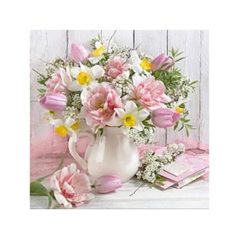 Набор алмазной живописи на подрамнике 30х30 см, Букет вдохновения (SXM-059087)