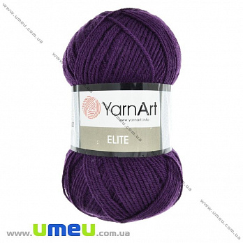 Пряжа YarnArt Elite 100 г, 300 м, Фиолетовая 49 (YAR-023281)