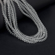 Намистини скляні, 4,5 мм, Круглі, Прозорі (BUS-057246)