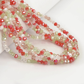 Бусины рондели, 4х3 мм, Микс (BUS-057215)