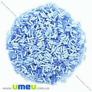 Бісер китайський стеклярус, 6 мм, Блакитний натуральний (BIS-021942)