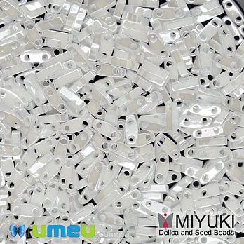Бисер японский Miyuki QUARTER TILA №420, 5х1,2 мм, Белый (BIS-046091)